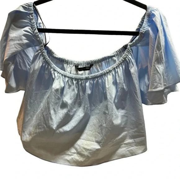 Zara blue crop top. Size Small. - Picture 1 of 5